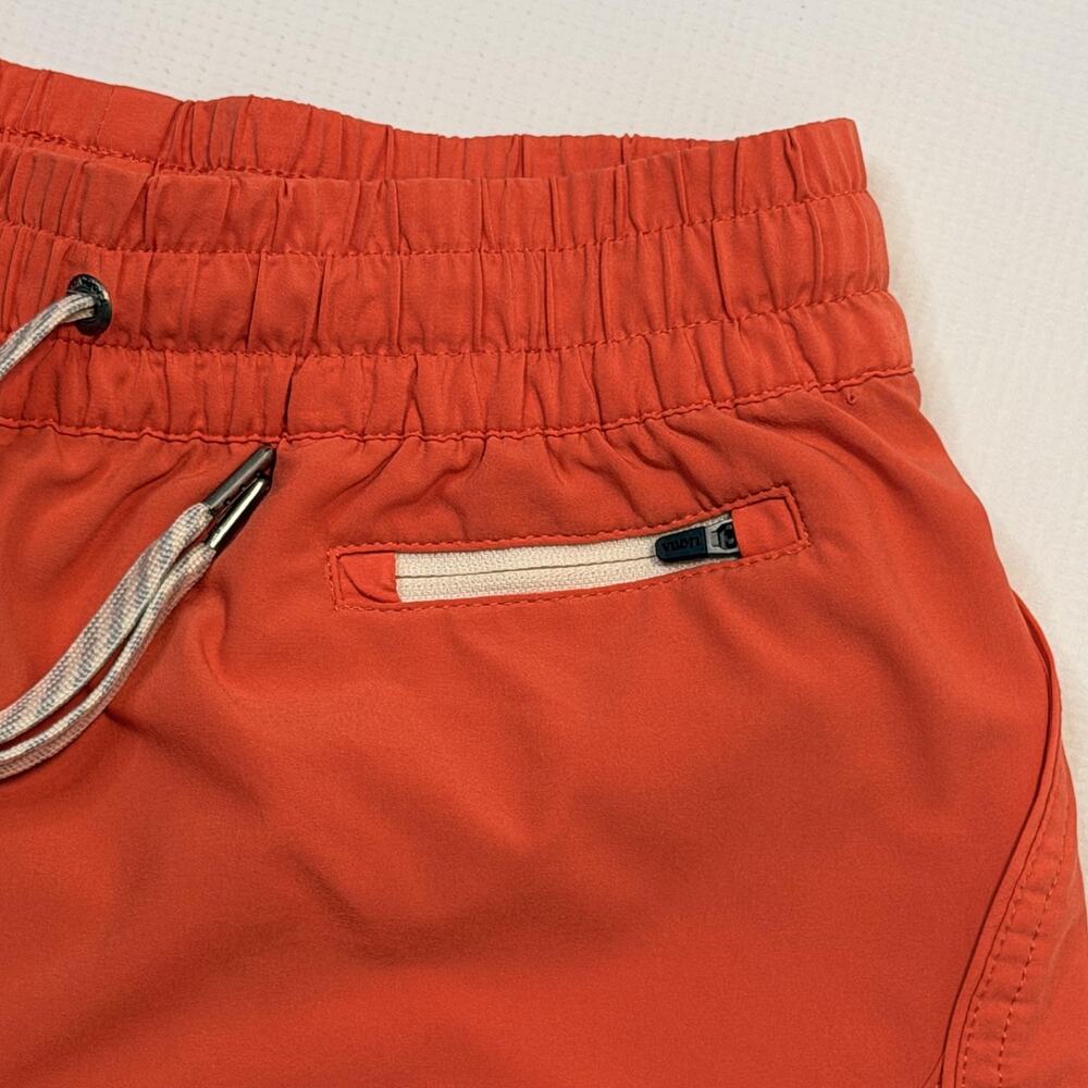 Vuori Shorts Womens Small Orange The Rise The Shine Lined Running Athletic VW304 - Picture 2 of 16